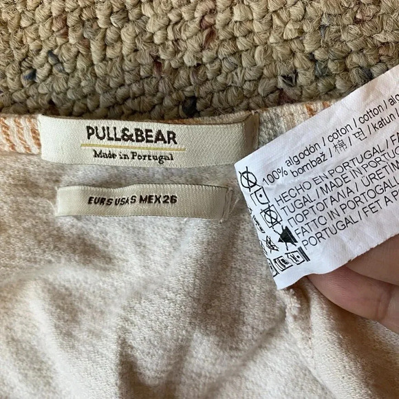 Pull & Bear Mini Dress Sz S Sexy Flirty Sleeveless V Neck Stretch Button Front - Picture 2 of 7